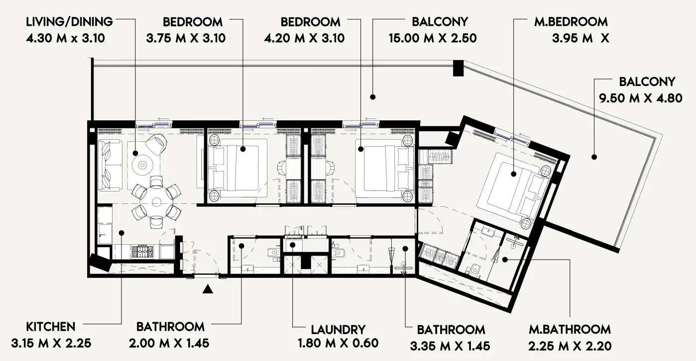 3 Bedrooms