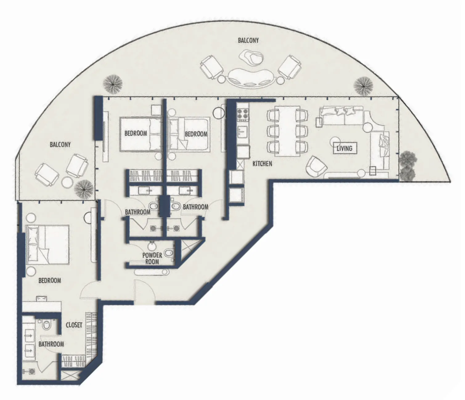 3 Bedrooms