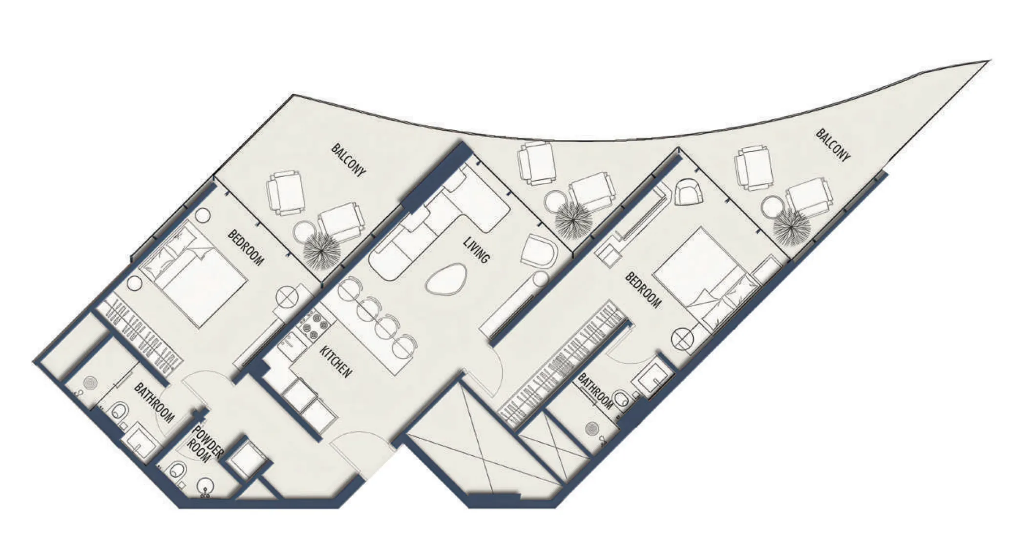 2 Bedrooms