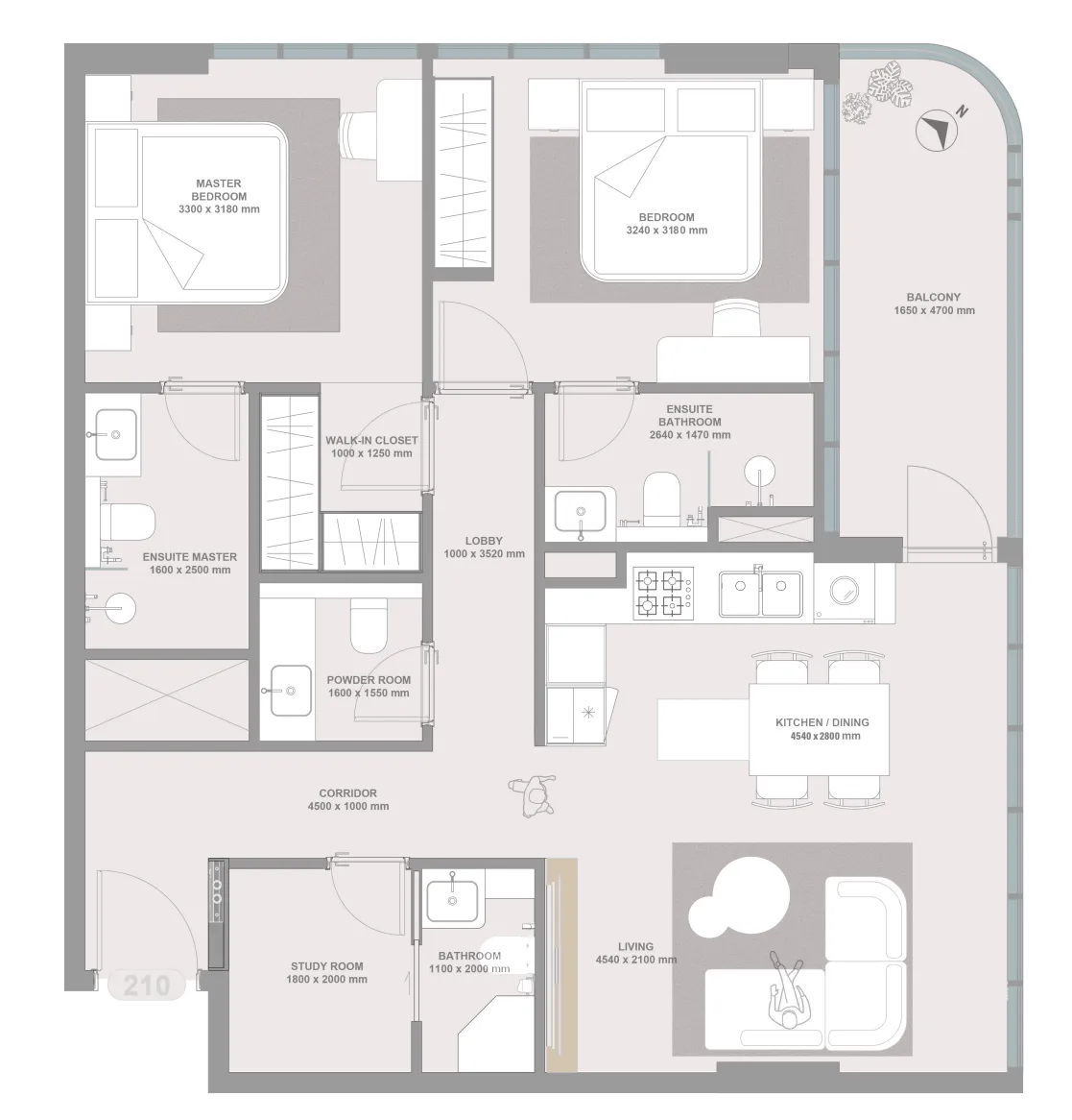 2 Bedrooms