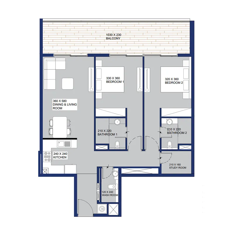 3 Bedrooms