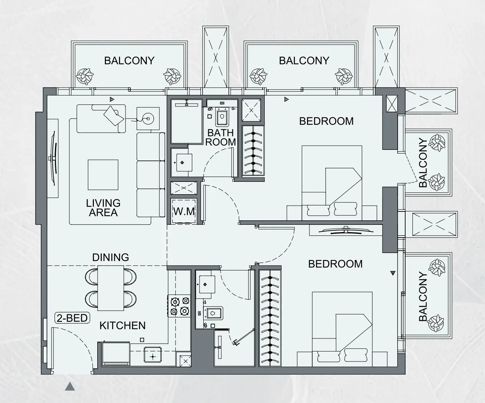 2 Bedrooms