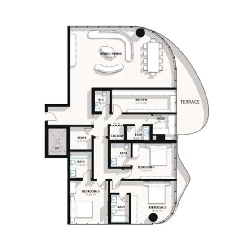 3 Bedrooms