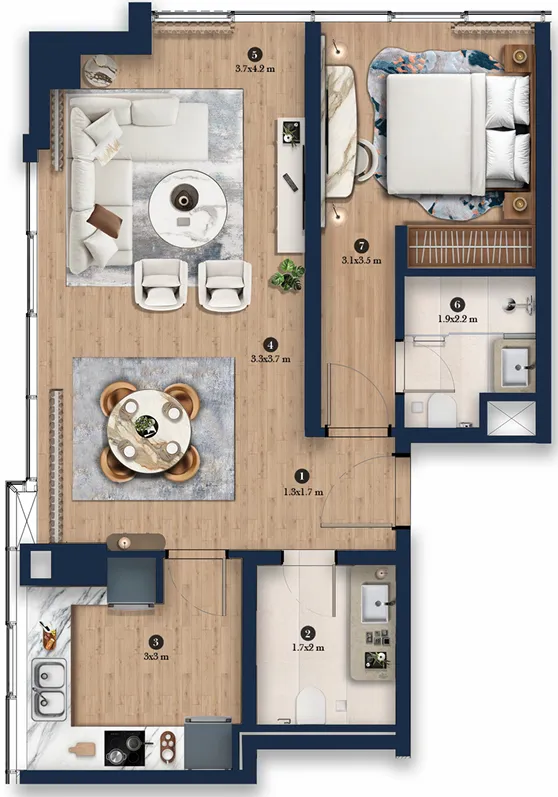 1 Bedroom