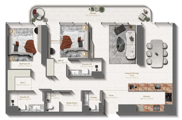 3 Bedrooms