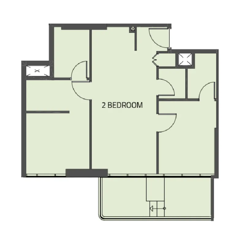 2 Bedrooms