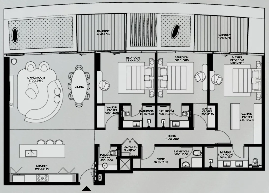 3 Bedrooms