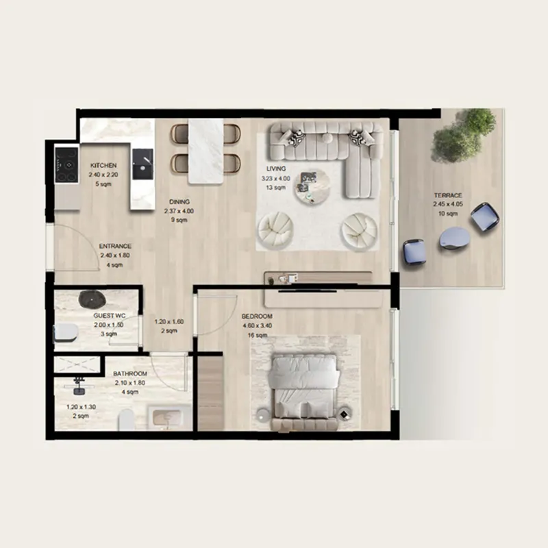 1 Bedroom