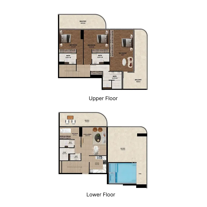 3 Bedrooms