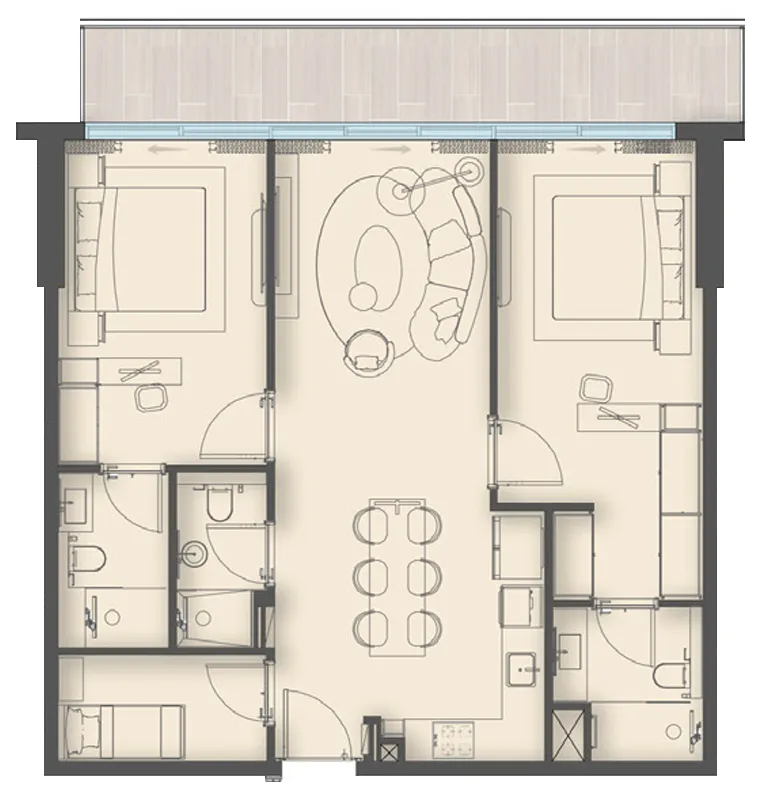 2 Bedrooms