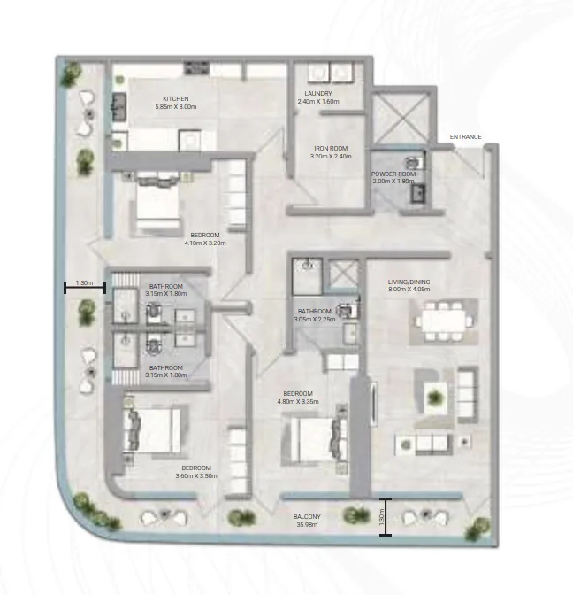 3 Bedrooms