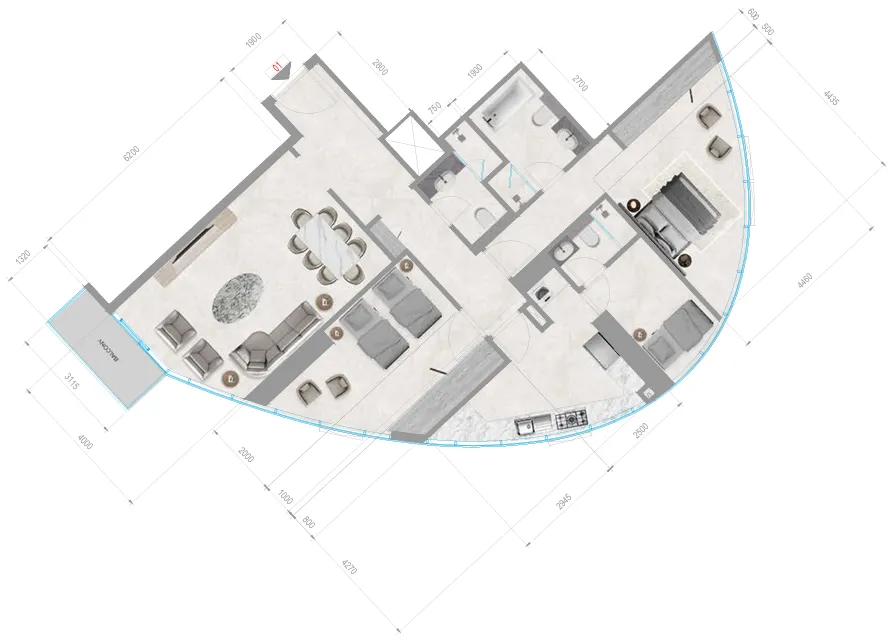 2 Bedrooms
