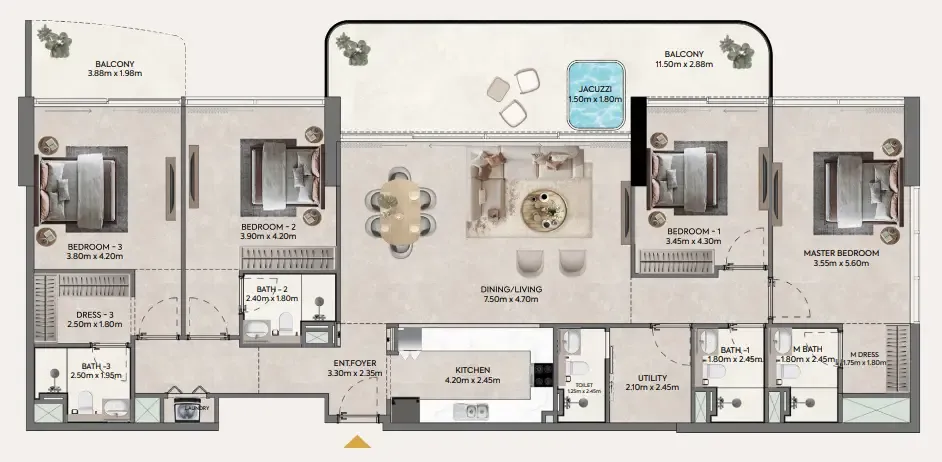 4 Bedrooms