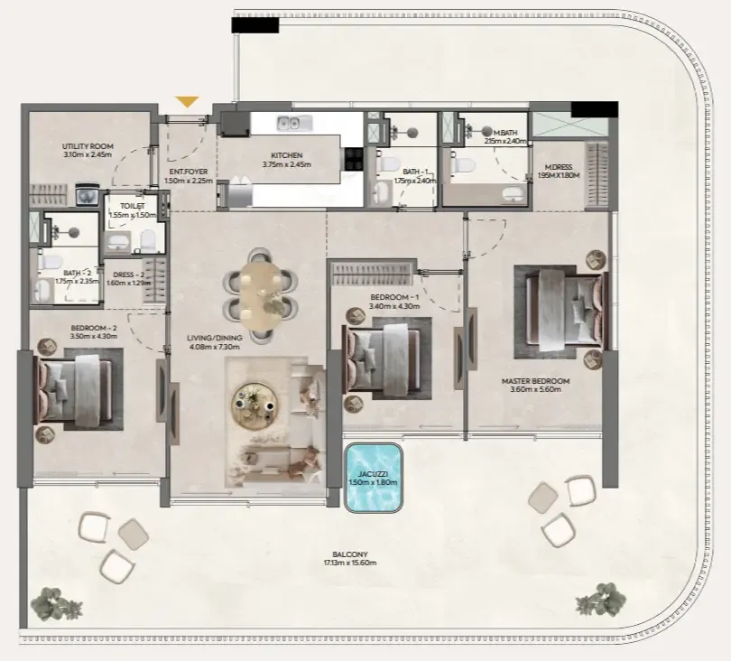 3 Bedrooms