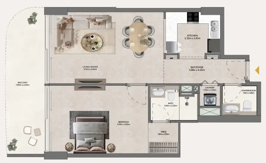 1 Bedroom