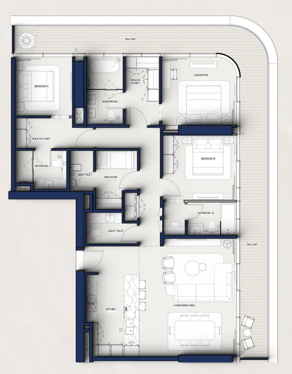 3 Bedrooms