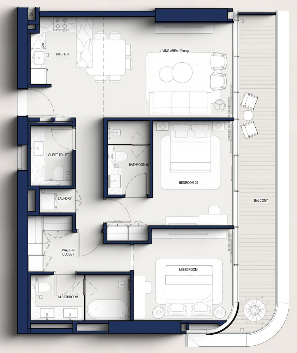 2 Bedrooms