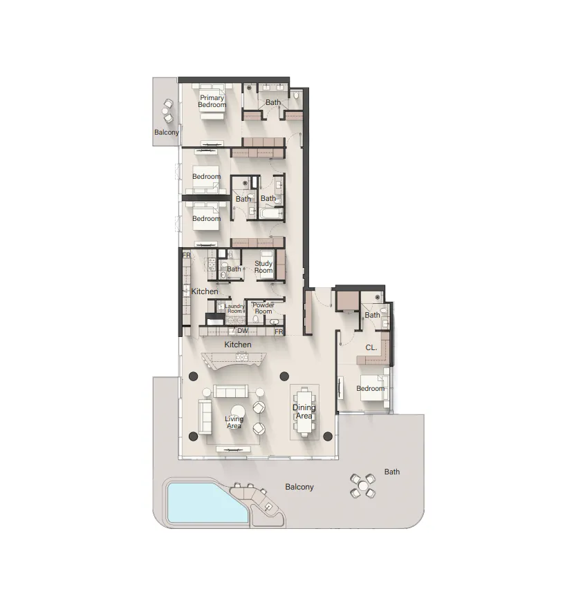 4 Bedrooms