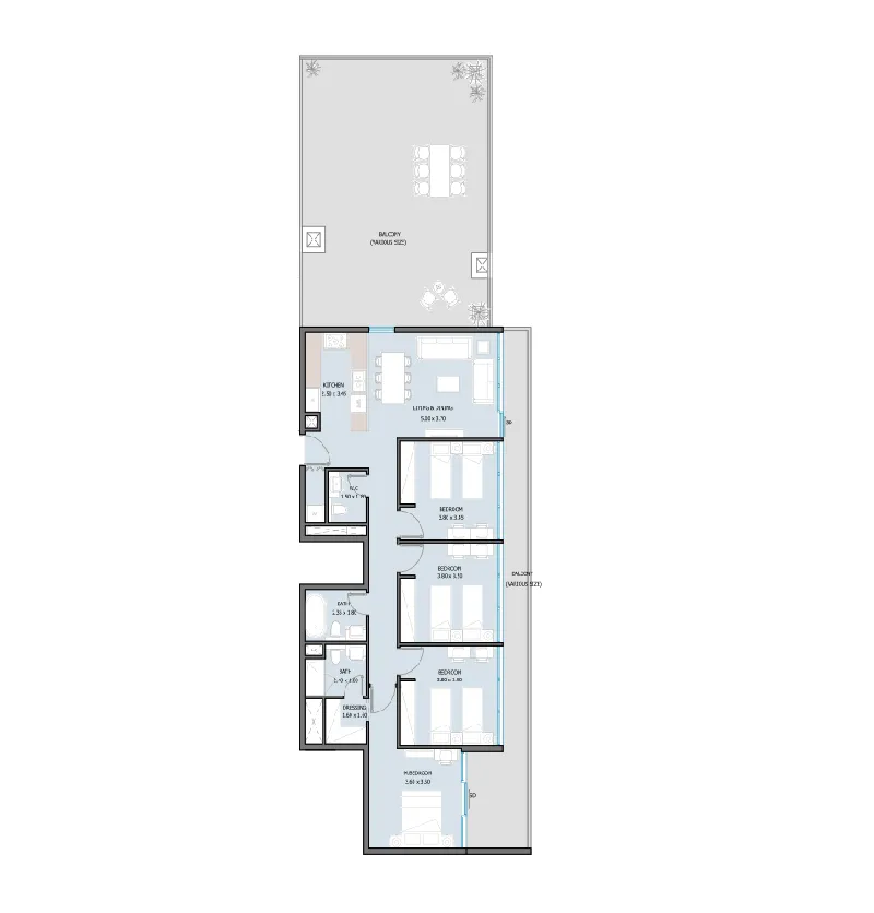 4 Bedrooms