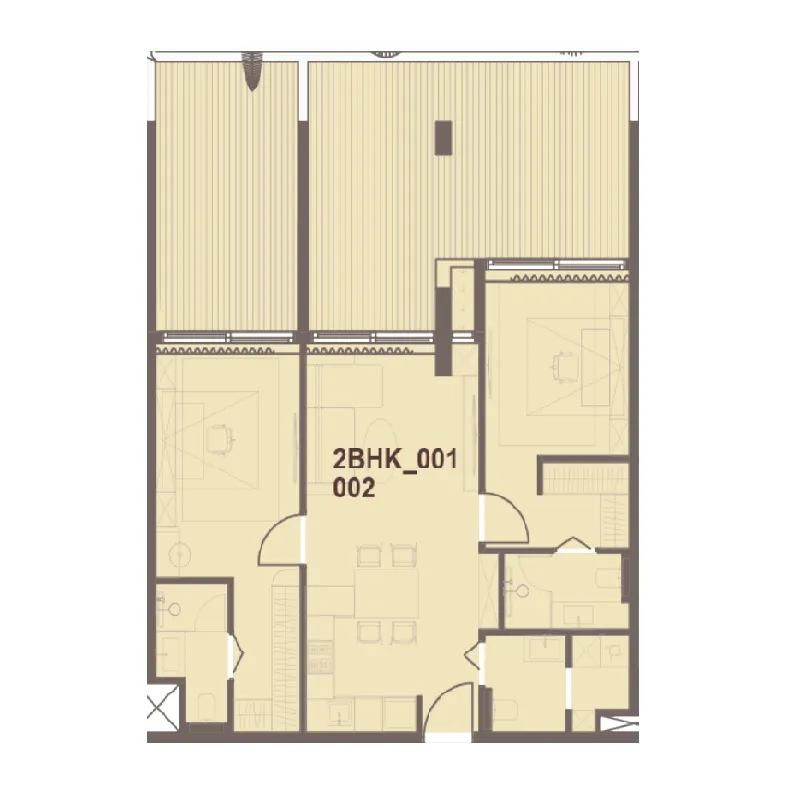 2 Bedrooms