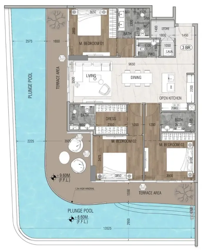 3 Bedrooms