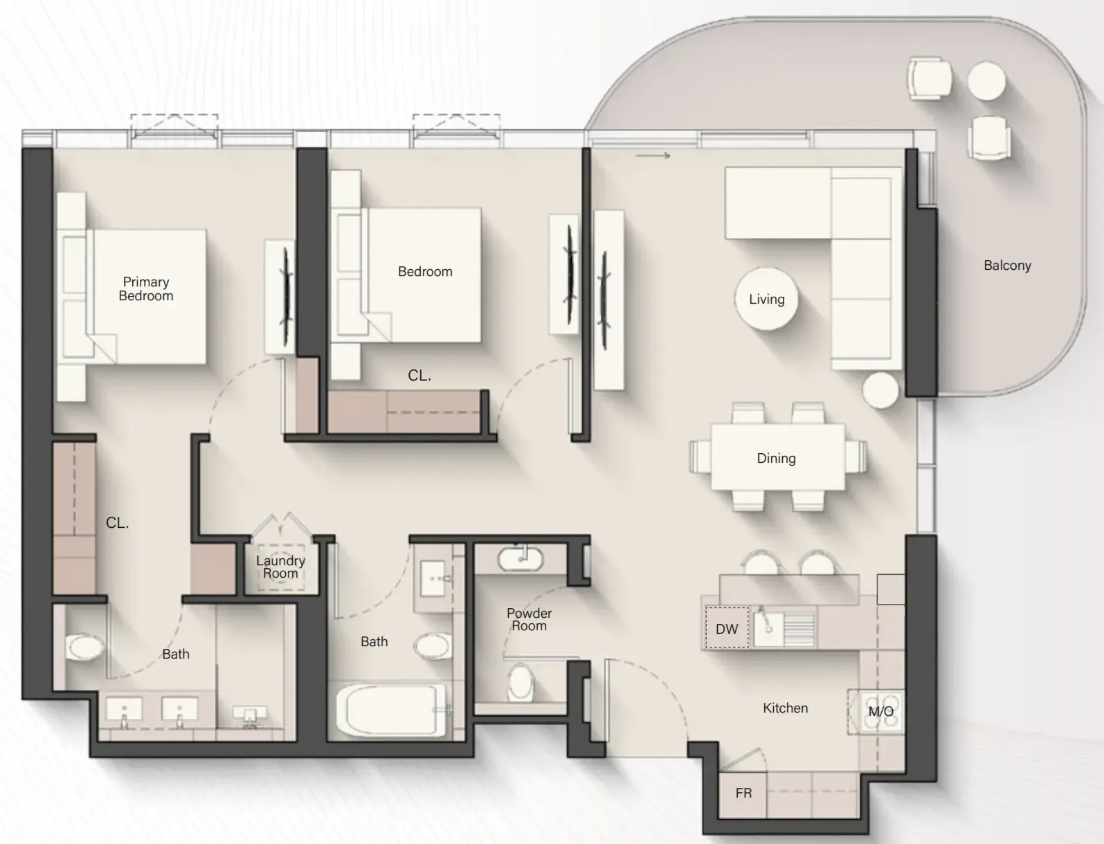 2 Bedrooms
