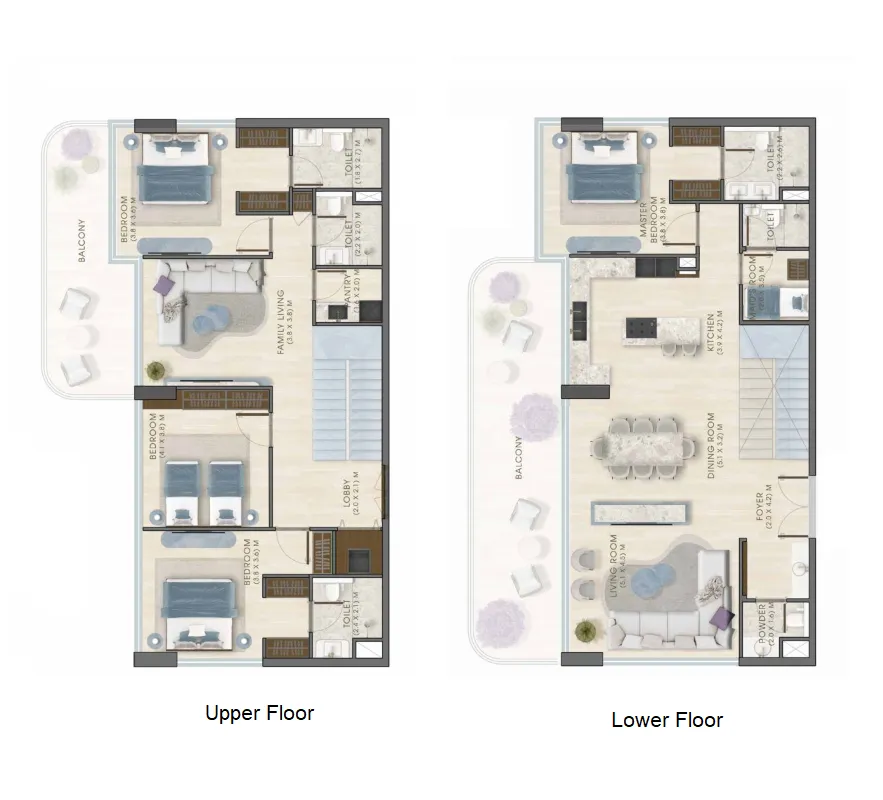 4 Bedrooms