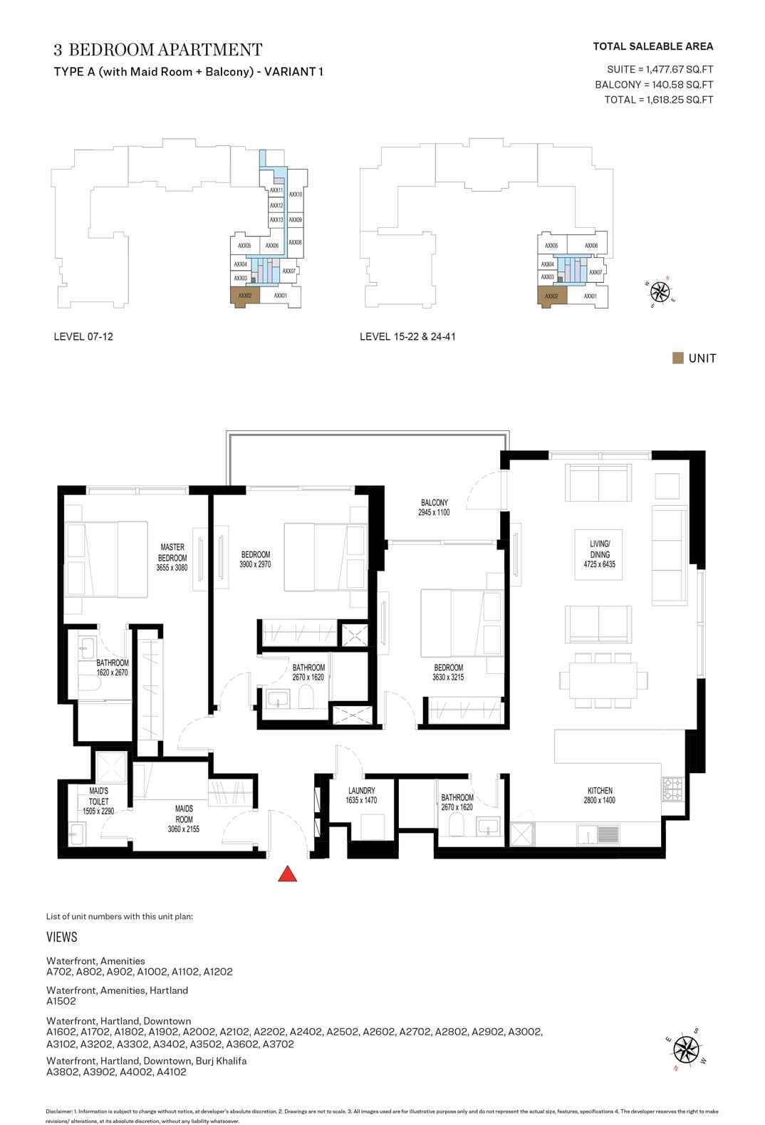 3 Bedrooms