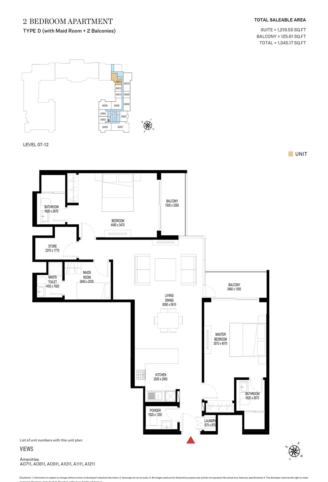 2 Bedrooms