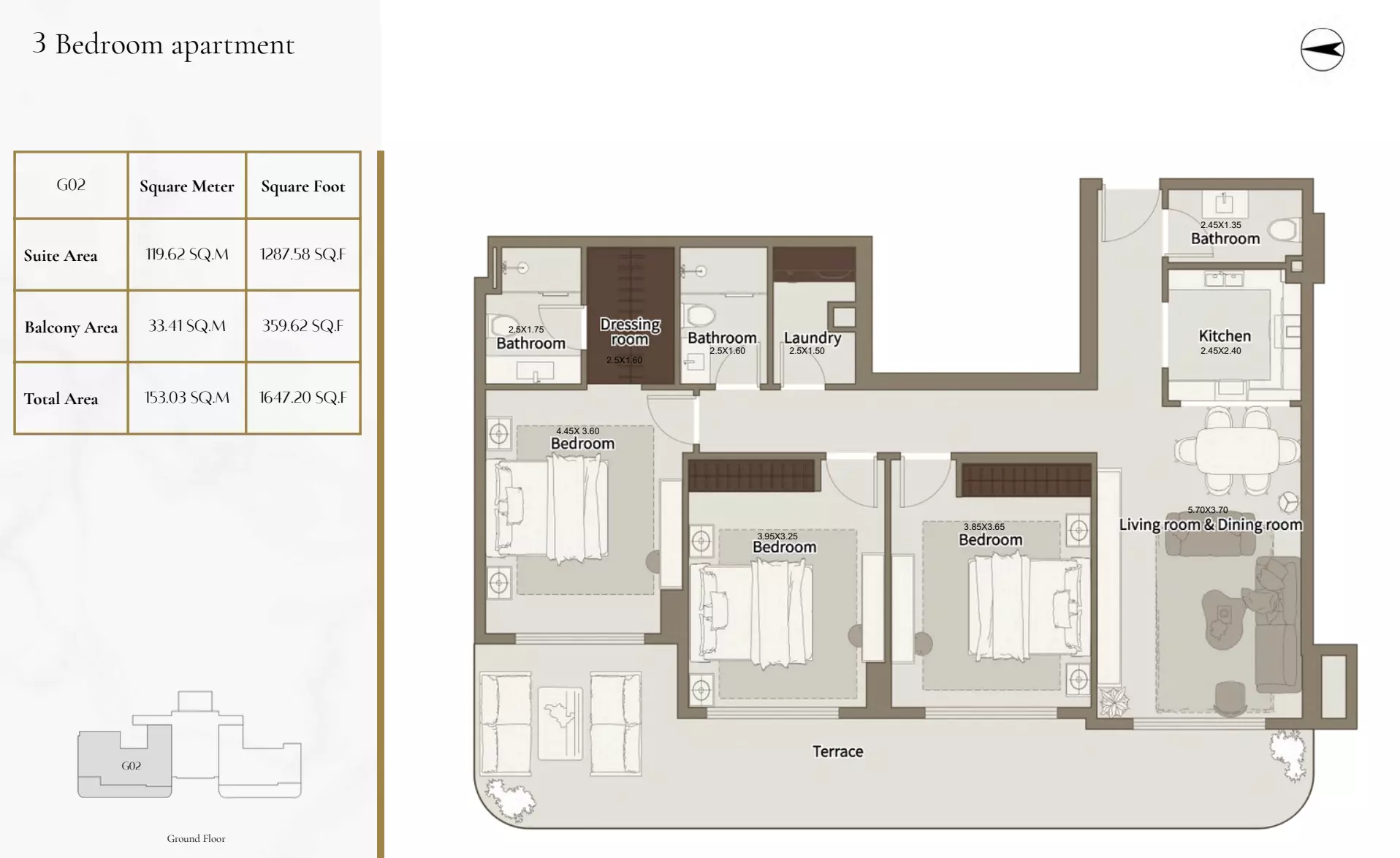 3 Bedrooms
