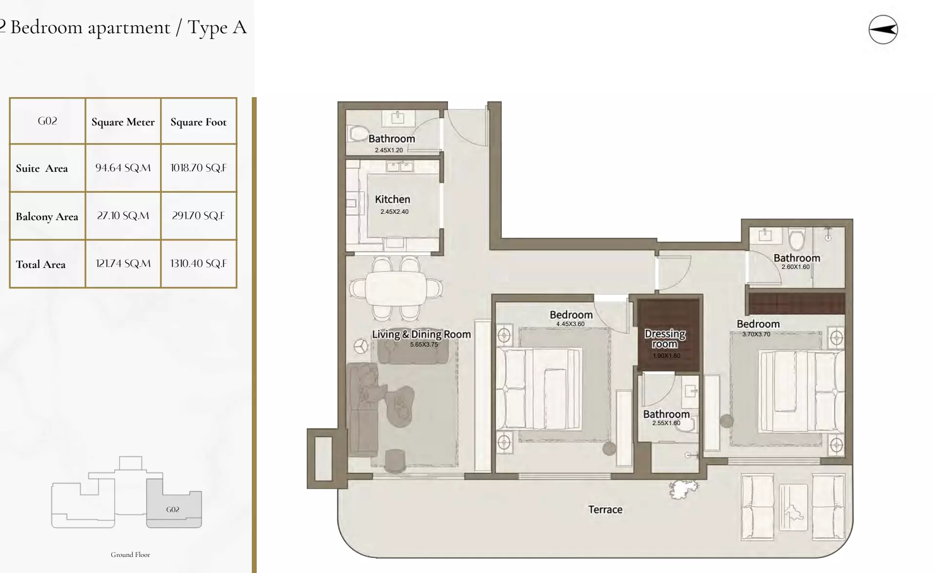 2 Bedrooms