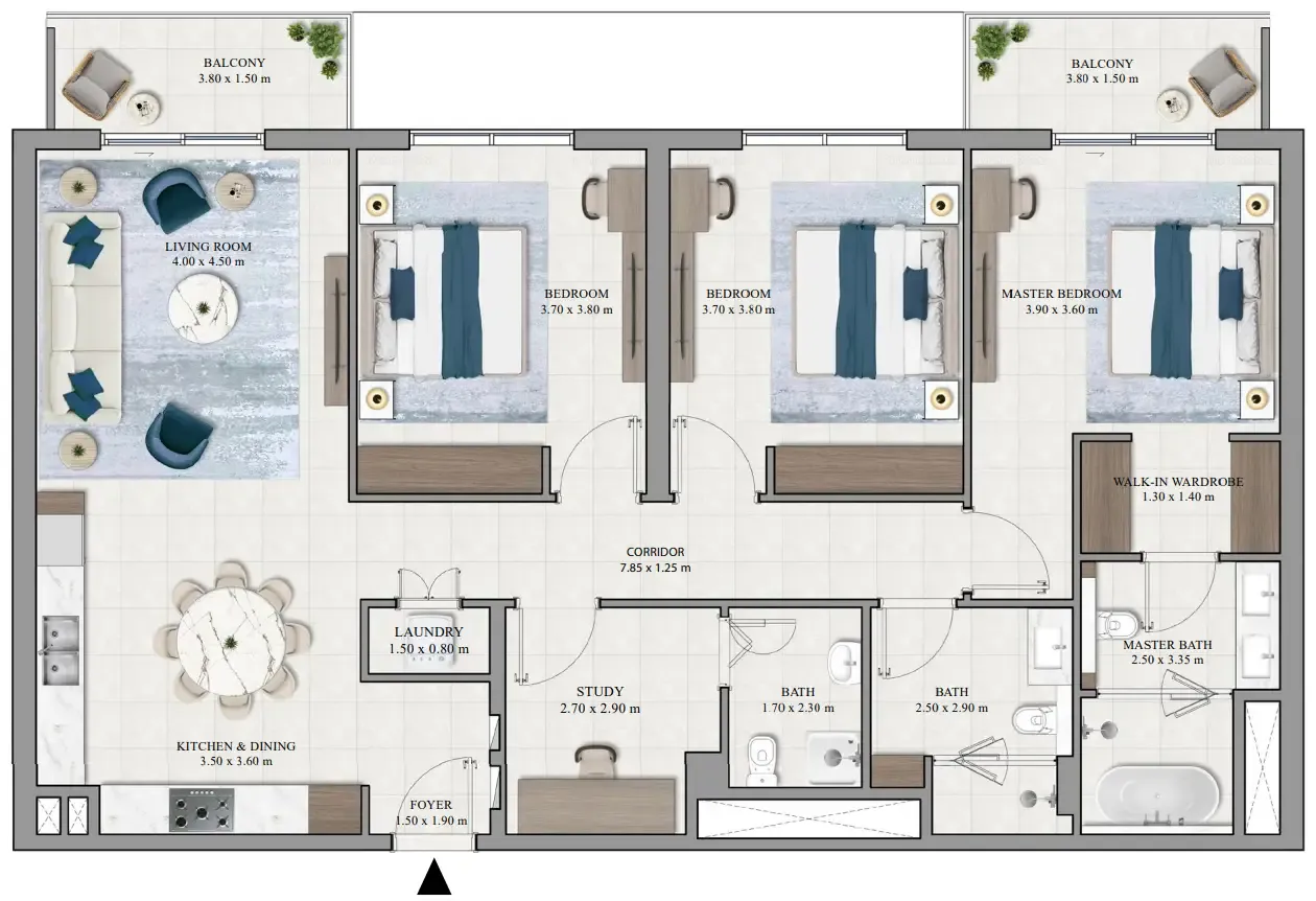 3 Bedrooms