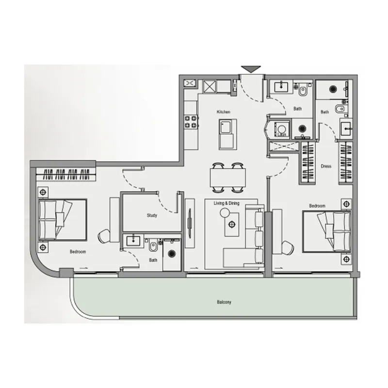 2 Bedrooms
