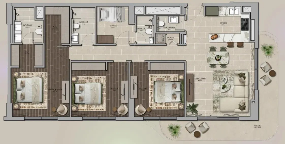 3 Bedrooms
