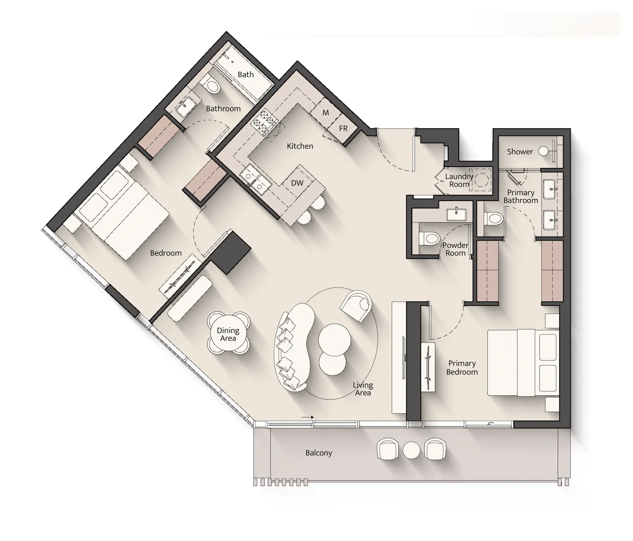 2 Bedrooms