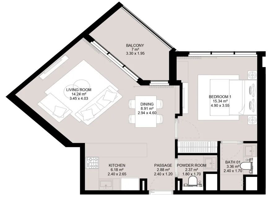1 Bedroom