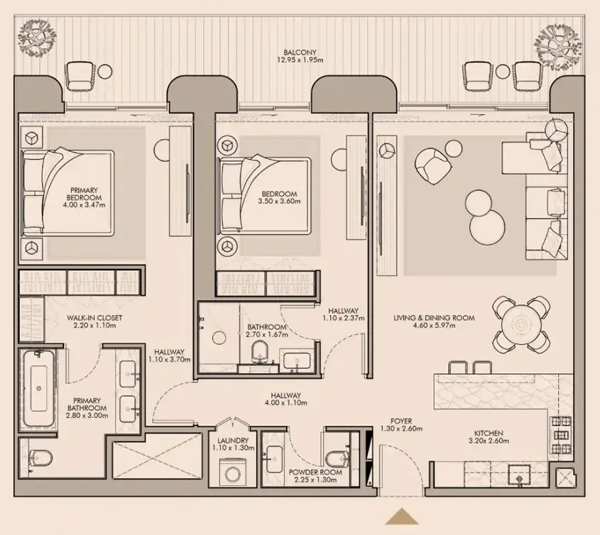 2 Bedrooms