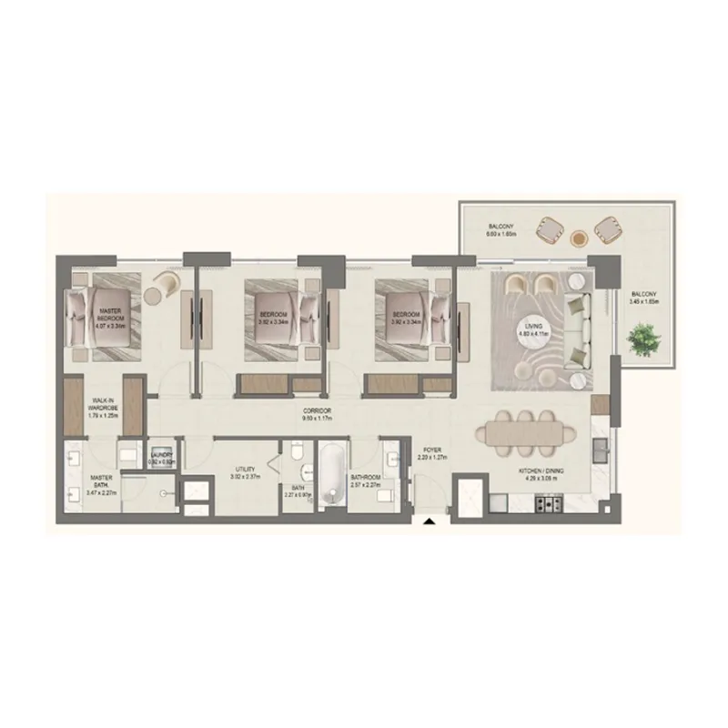 3 Bedrooms