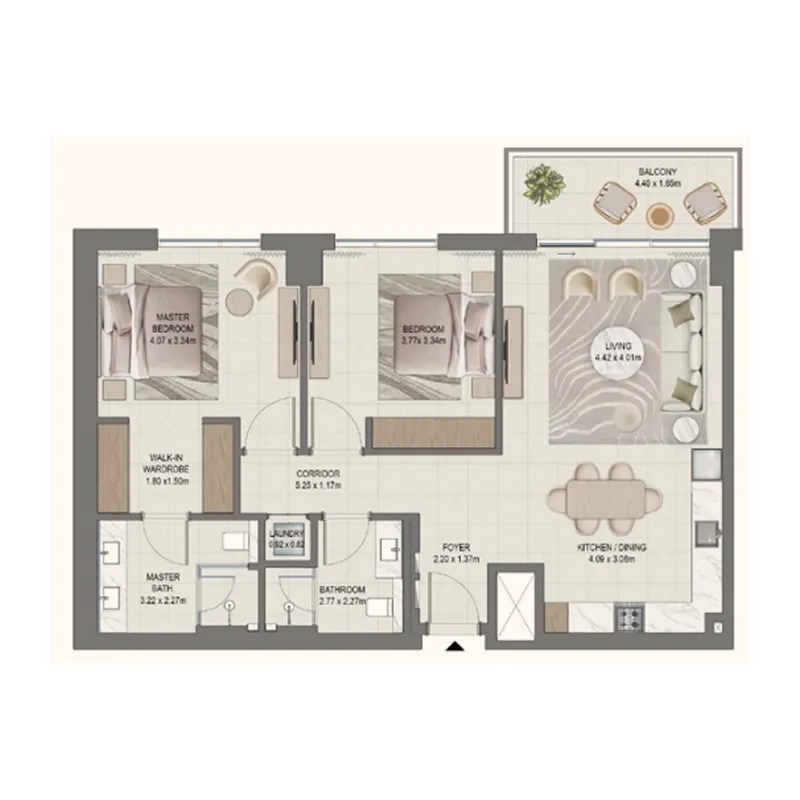 2 Bedrooms
