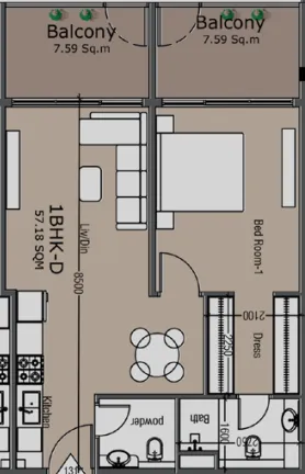 1 Bedroom