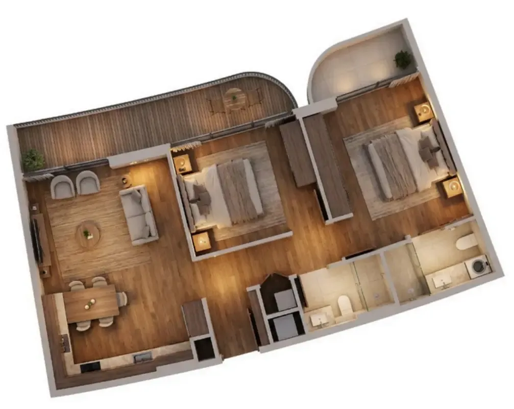 2 Bedrooms
