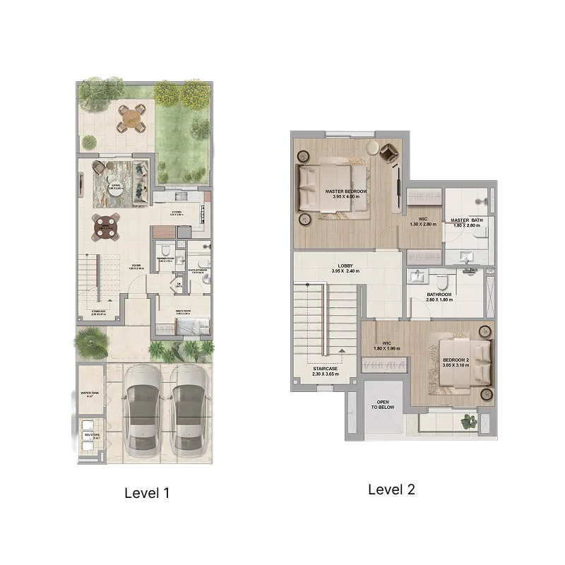 2 Bedrooms