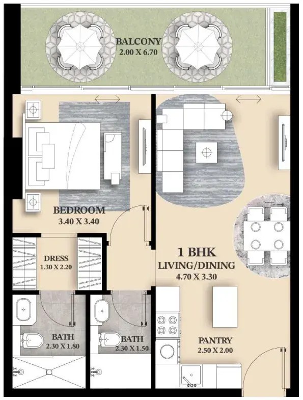 1 Bedroom