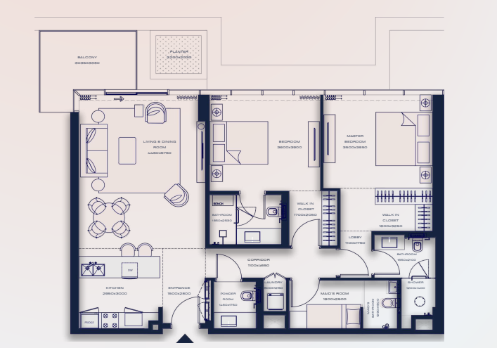 2 Bedrooms