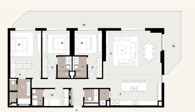 3 Bedrooms