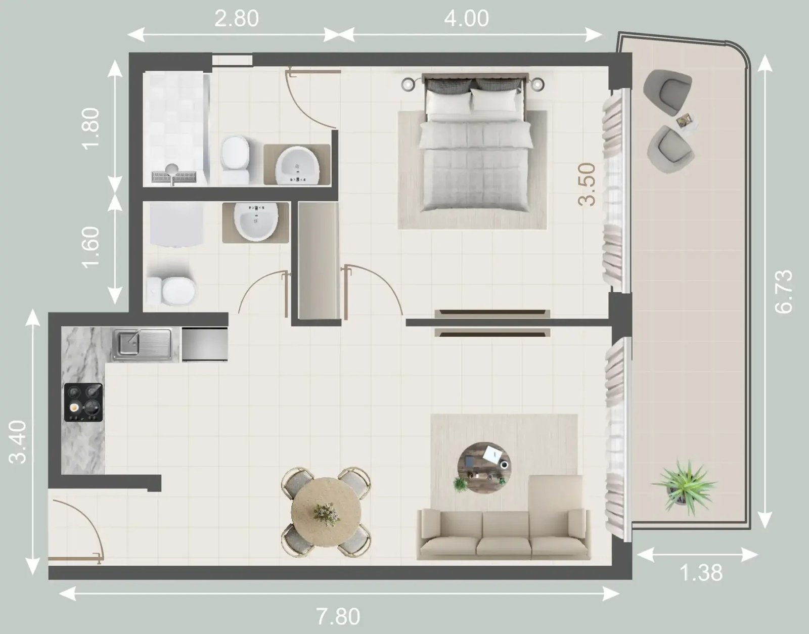1 Bedroom