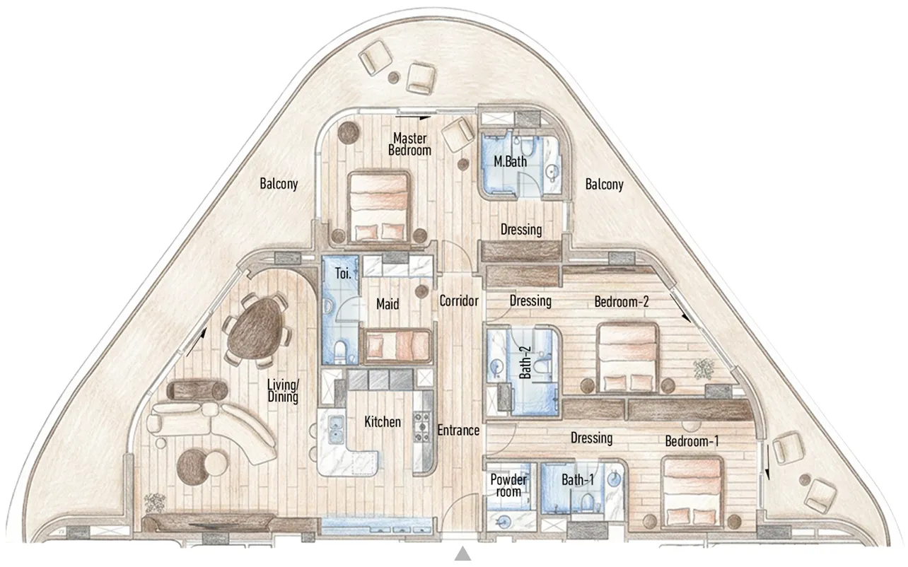 3 Bedrooms