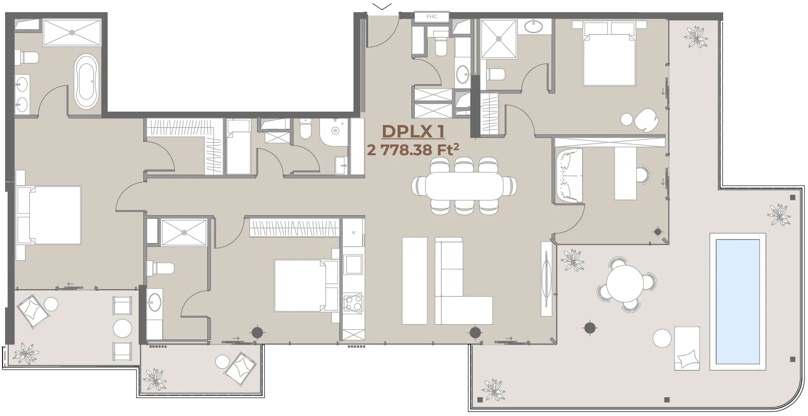 4 Bedrooms