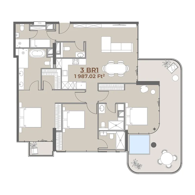 3 Bedrooms