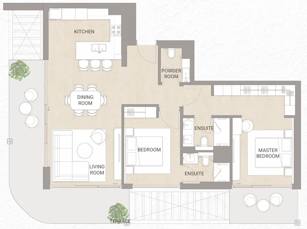 2 Bedrooms